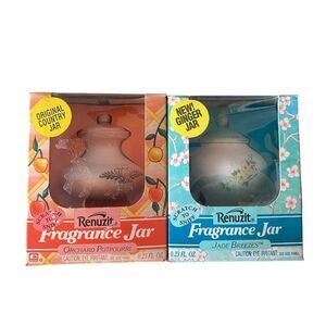Vintage Deadstock NOS Renuzit Fragrance Jars Orchard Potpourri Jade Breezes Jar